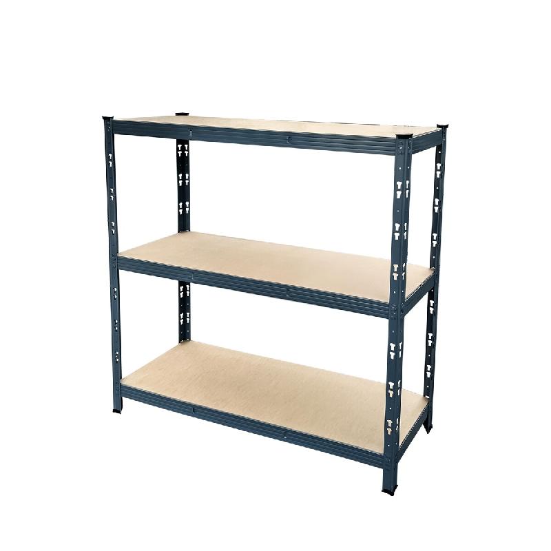 METRO PROFESSIONAL Étagère pour charges lourdes, métal, 140 x 40 x 140 cm, charge par tablette 400 kg, gris – gris 4067373516992 - Image 1