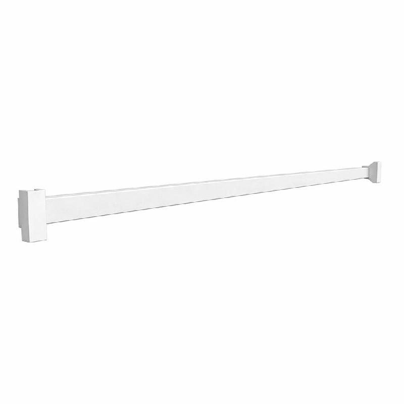 Barre de charge pour tube 25×15 mm – 932x44mm – blanc - Image 1
