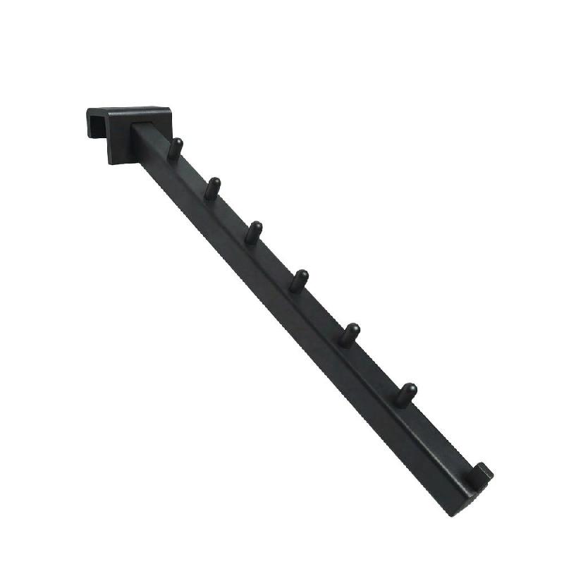 Bras incliné 15x15mm – 250 mm – 25×15 mm – noir - Image 1