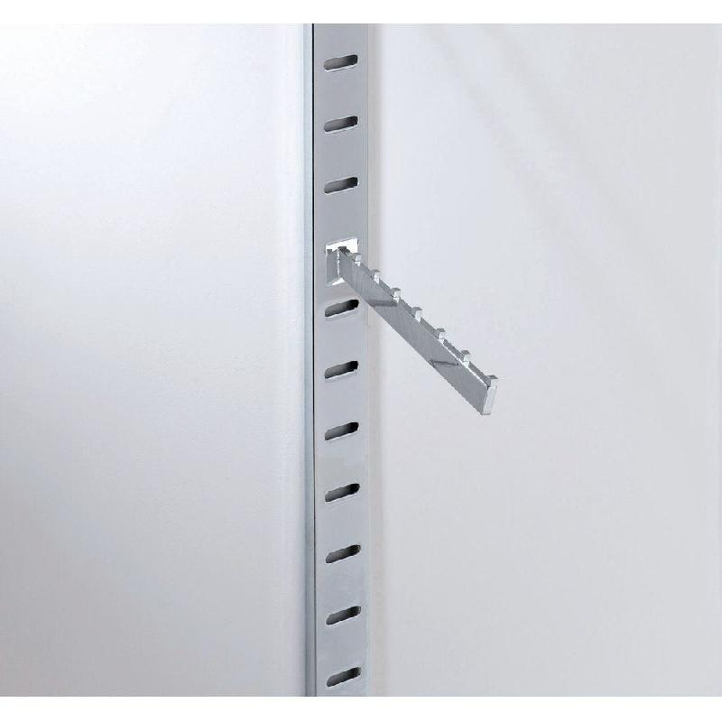 Bras incliné chromé – 7 boules – pour fond rainuré – 40cm x 38mm x 13mm - Image 1