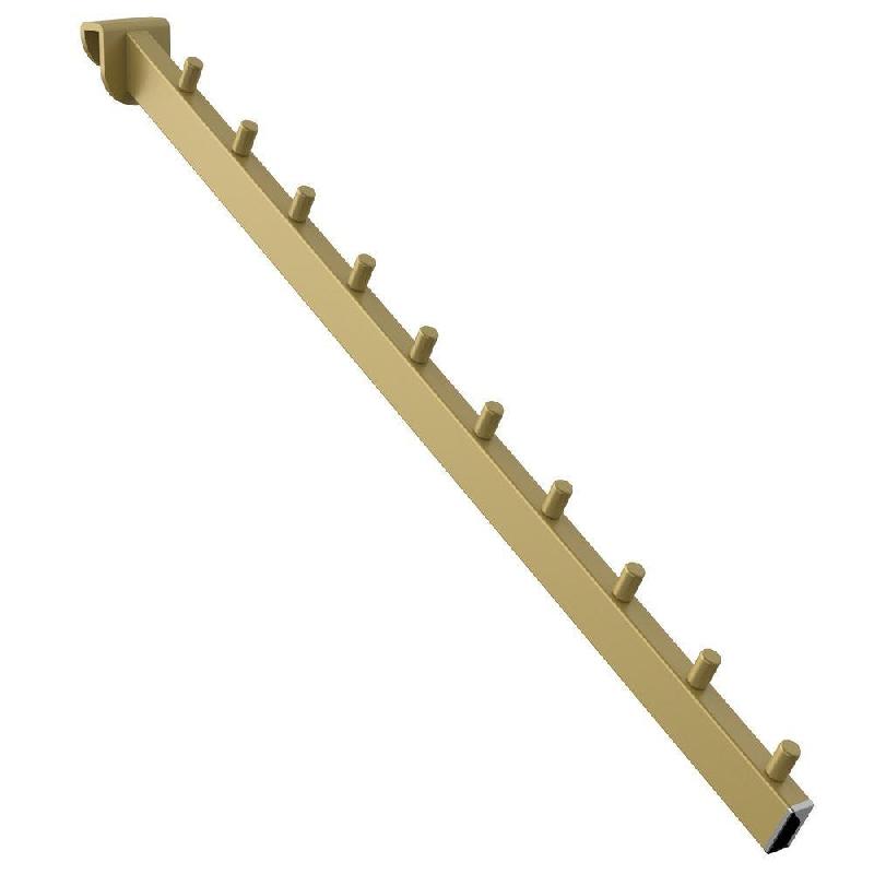 Bras incliné or  pour tube rectangulaire P40cm système Cremagold - Image 1