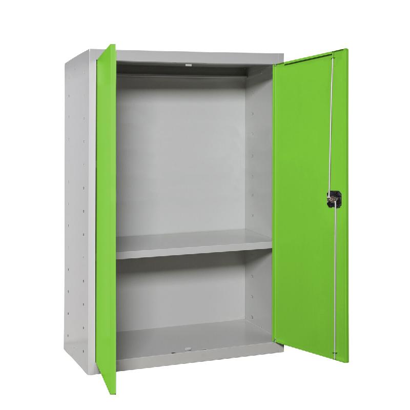 SimonRack Armoire à dossiers, armoire polyvalente, armoire de rangement en acier, 1 niveau, portes doubles, serrure – Simonlocker – gris métal 84254 - Image 1