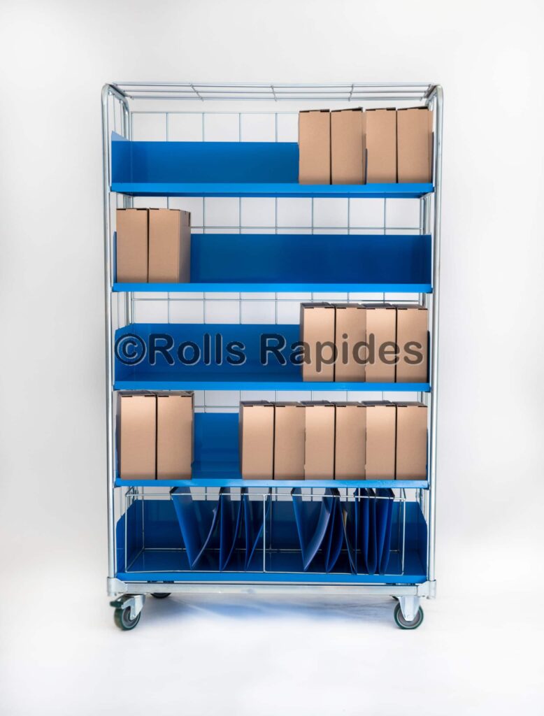 Armoire de déménagement 5 bacs H1810 – Ø 22mm électrozinguée + peinture - Image 1