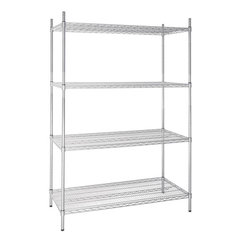 Étagère métallique en kit 4 niveaux ajustables Vogue – 1220 - Image 1