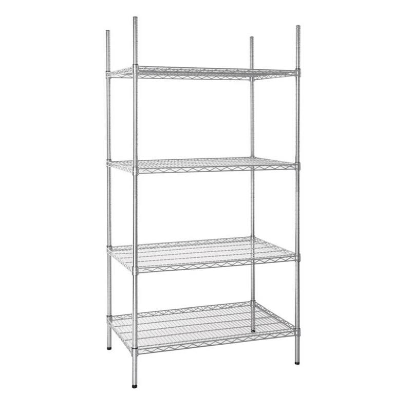Étagère métallique en kit 4 niveaux ajustables Vogue – 915 - Image 1