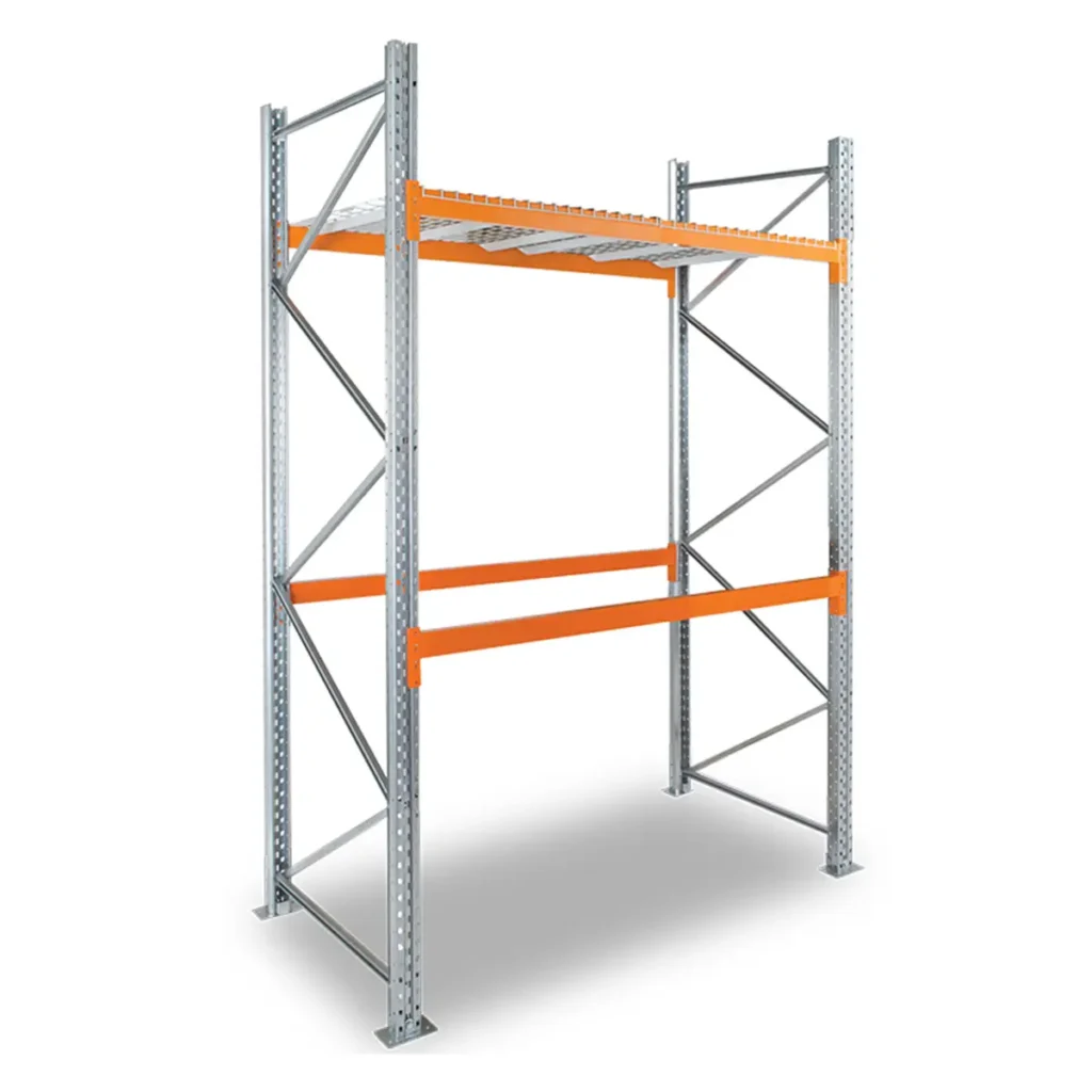 Rack à palettes – idéal pour charges lourdes ou volumineuses – jusqu&rsquo;à 3600 mm de long, 4500 kg par niveau - Image 1