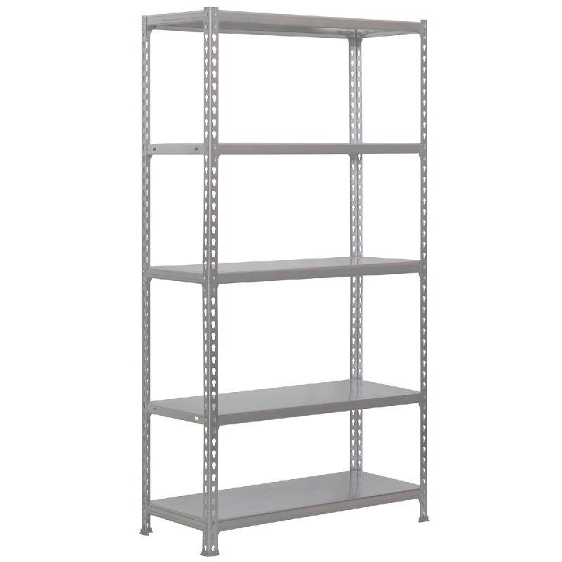 SimonRack Étagères Métalliques pour Garage 2000x1000x400 mm, 5 Étagères en Acier, 180 kg par Étagère, Gris/Zingué – Simonclick – gris métal - Image 1